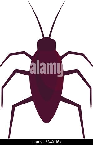 Kakerlake bug Symbol. Flache Darstellung der Kakerlake bug Vektor Symbol für Web Design Stock Vektor