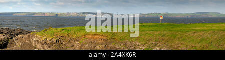 Panorama von erstaunlichen Kopf Haken Halbinsel Bay, County Wexford, Irland Stockfoto