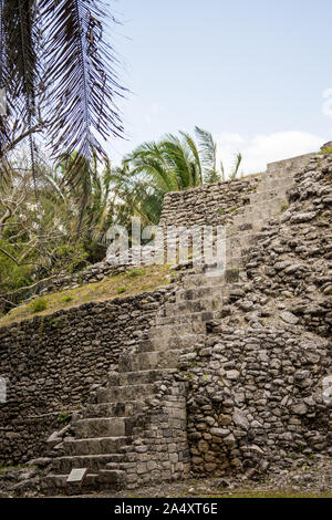 Kohunlich frühen klassischen Maya Ruinen, Quintana Roo, Mexiko Stockfoto