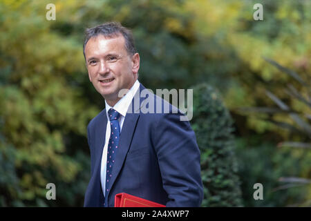 16. Oktober 2019, Minister der Ankunft in Nummer 10 Downing Street, Westminster, London. Stockfoto
