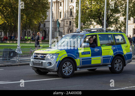 16. Oktober 2019, Minister der Ankunft in Nummer 10 Downing Street, Westminster, London. Stockfoto