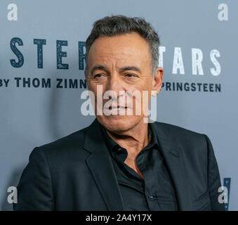 New York, NY - 16. Oktober 2019: Bruce Springsteen besucht die New York Special Screening der westlichen Stars bei Metrograph Stockfoto