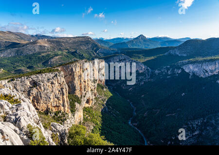 Verdon Schlucht Gorges du Verdon in den Französischen Alpen, Provence, Frankreich Stockfoto