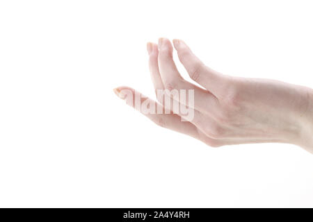 Nahaufnahme von Frauenhand Stockfoto