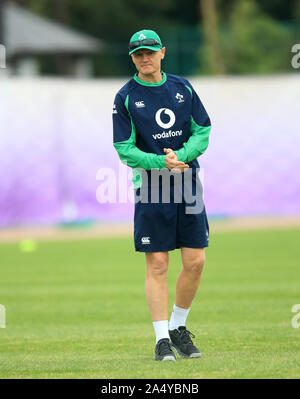 Irlands Trainer Joe Schmidt während des Trainings an Bögen Urayasu Park. Stockfoto