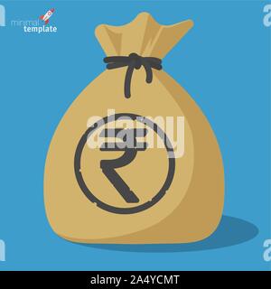 Indian Rupee Vektor icon Stock Vektor
