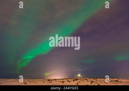 Nordlicht, Southern Island, Island, Europa Stockfoto