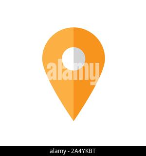 Platzhalter flachbild Symbol oder Ort Vektor icon Stock Vektor