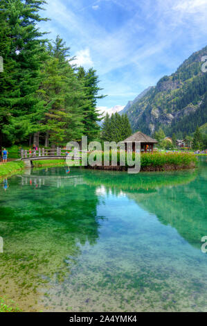 Italien, Aostatal, Gaby, Lago di Gover Stockfoto