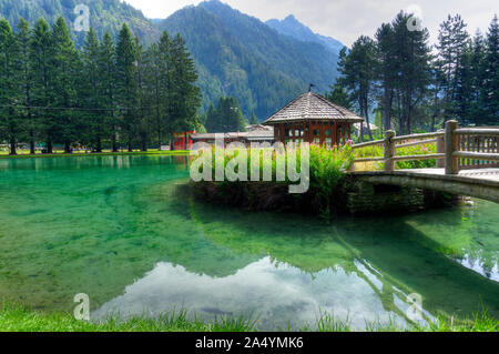 Italien, Aostatal, Gaby, Lago di Gover Stockfoto