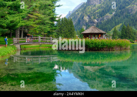 Italien, Aostatal, Gaby, Lago di Gover Stockfoto