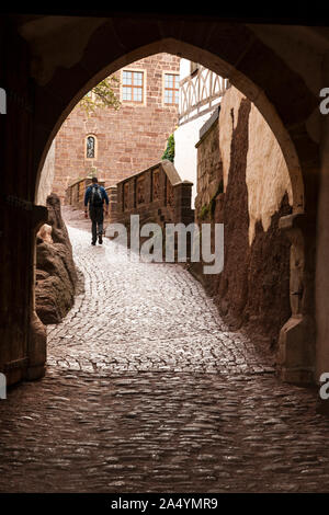 Die innere Burg auf die Wartburg in Eisenach Stockfoto