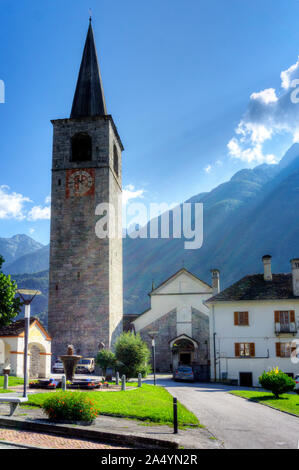 Italien, Piemont, Crodo, Santo Stefano Kirche Stockfoto