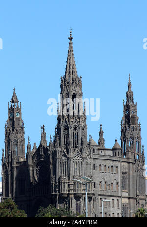 Iglesia de San Juan Bautista, Arucas auf Gran Canaria. Stockfoto