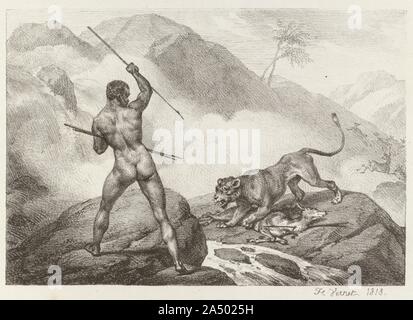 African Hunter (Chasseur Africain), 1818. Stockfoto