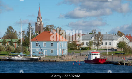 Seashore Stadt Raahe in Finnland Stockfoto