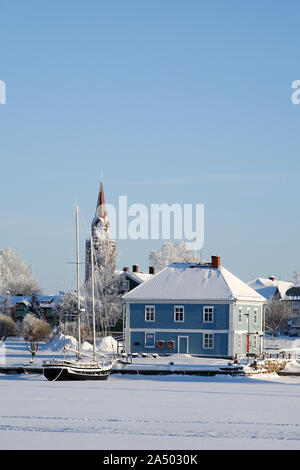 Seashore Stadt Raahe in Finnland Stockfoto