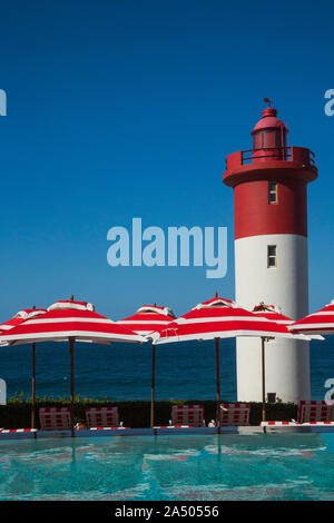 Die Oyster Box Hotel Pool, Umhlanga, KwaZulu-Natal, Südafrika Stockfoto