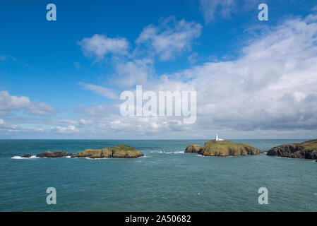 Strumble Head in der Nähe von Fishguard im Pembrokeshire Coast National Park, Wales. Stockfoto