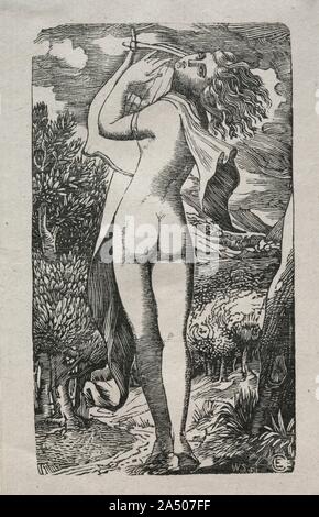 Bacchante oder der Spieler auf der Zither, 1829. Stockfoto