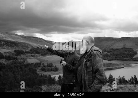 Manchester Lancashire Hartshead Hecht taube Steine Stockfoto