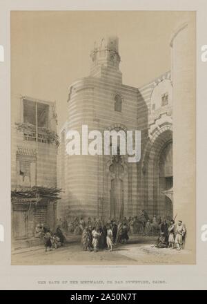 Ägypten und Nubien, Band III: Tor der Metwaleys, Kairo, 1848. Stockfoto