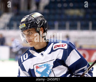 Ingolstadt, Bayern, Deutschland. 13 Okt, 2019. Ville KOISTINEN (Ingolstadt/FIN), die Deutsche Eishockey Liga DEL, ERC Ingolstadt vs Eisbaeren unterlagen Berlin, Ingolstadt, Saturn Arena, Oct 13, 2019, Quelle: Wolfgang Fehrmann/ZUMA Draht/Alamy leben Nachrichten Stockfoto