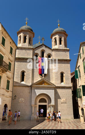 St. Nikolaus Kirche Kotor, Montenegro. Stockfoto