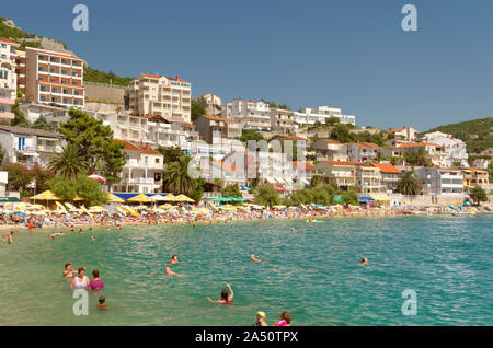 Adriatische Küstenstadt Neum in Herzegovina-Neretva Kanton, Bosnien und Herzegowina. Stockfoto