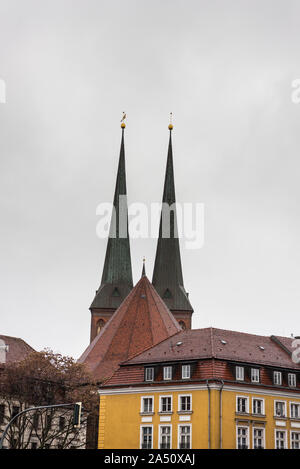 St. Nicholas' Church (Nikolaikirche), die älteste Kirche in Berlin, der Hauptstadt Deutschlands Stockfoto
