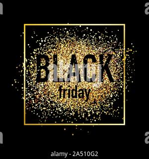 Schwarzer Freitag Verkauf template Design Banner zur Promotion Stock Vektor