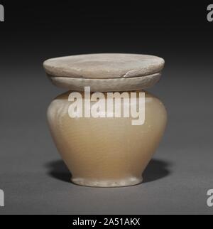 Kohl Mixbecher mit Deckel, 1980-1801 BC. Stockfoto