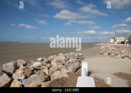 Die Somme Estuary in Le Crotoy, Picardie Stockfoto