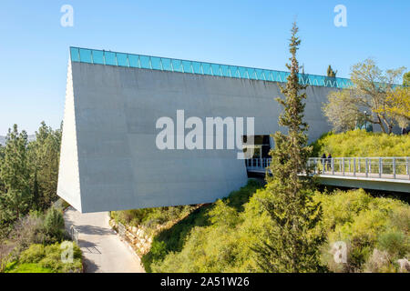 Yad Vashem, Israels offizielle Gedenkstätte für die Opfer des Holocaust, entworfen vom Architekten Moshe Safdie Israeli-Canadian. Mount Hertzl, Jerusalem, ICH Stockfoto