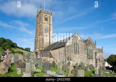 Kirche St. Peter ad Vincula, Church Street, Combe Martin, Devon, England, Vereinigtes Königreich Stockfoto