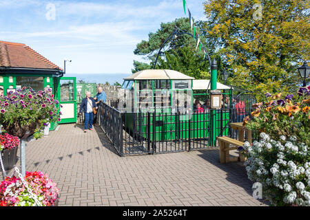 & Lynton Lynmouth Cliff Railway Station an der Klippe, Lee Road, Lynton, Devon, England, Vereinigtes Königreich Stockfoto