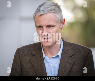 Westminster, London, Großbritannien. 17 Okt, 2019. Zac Goldsmith, Staatsminister an Schrank- und Konservative, in Westminster. Credit: Imageplotter/Alamy leben Nachrichten Stockfoto