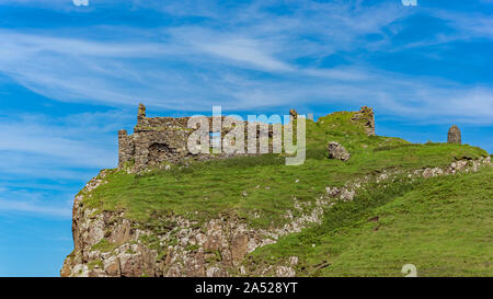 Duntulm Castle Ruins, Trotternish, Isle of Skye, Schottland Stockfoto