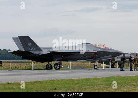 Volkel Niederlande 13. Juni 2019: Royal Netherlands Air Force F-35 Lightning II an der Luchtmachtdagen Airshow Stockfoto