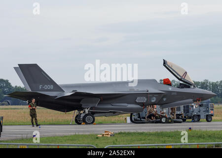 Volkel Niederlande 13. Juni 2019: Royal Netherlands Air Force F-35 Lightning II an der Luchtmachtdagen Airshow Stockfoto