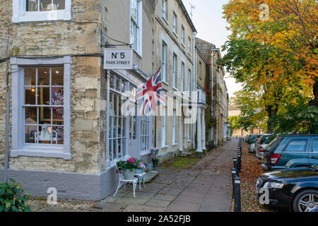 Der Park Street im Herbst in Woodstock, Oxfordshire, UK Stockfoto