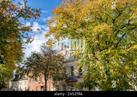 Der Park Street im Herbst in Woodstock, Oxfordshire, UK Stockfoto