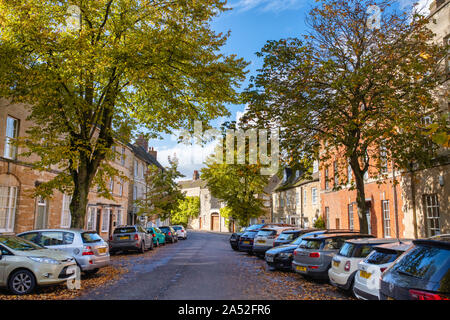 Der Park Street im Herbst in Woodstock, Oxfordshire, UK Stockfoto