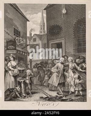 Die vier Tageszeiten: Mittag, 1738. Stockfoto