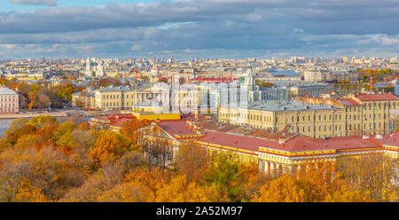 Luftbild der Stadt Sankt Petersburg, Russland Stockfoto