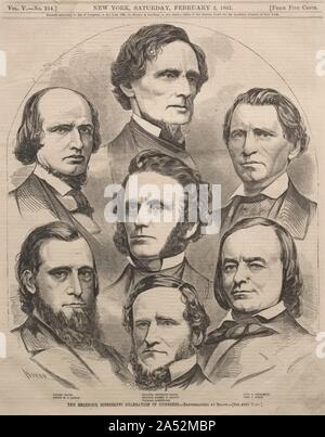 Die Trennung der Mississippi Delegation im Kongress, 1861. Stockfoto