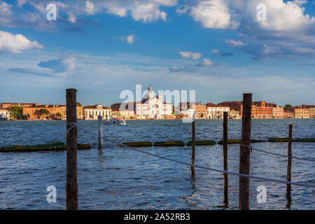 Ansicht der späten Renaissance Zitelle Kirche auf der Insel Giudecca in Venedig Lagune Stockfoto