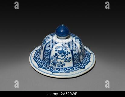 Vase mit Deckel (LID), Qing Dynastie (1644-1912), Kangxi Herrschaft (1661-1722). Stockfoto