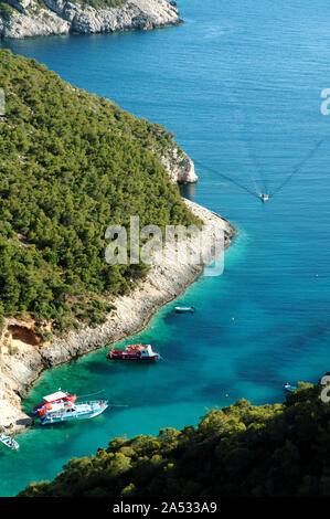 Porto Vromi bucht, Insel Zakynthos, Griechenland, Stockfoto