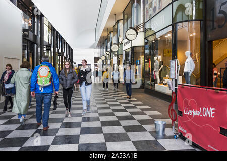 Liverpool One Shopping Center in Liverpool, Großbritannien Stockfoto